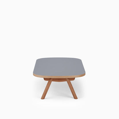KUUM Living Table Oval  W1400 × D800 - メラミングレー / クーム リビング テーブル