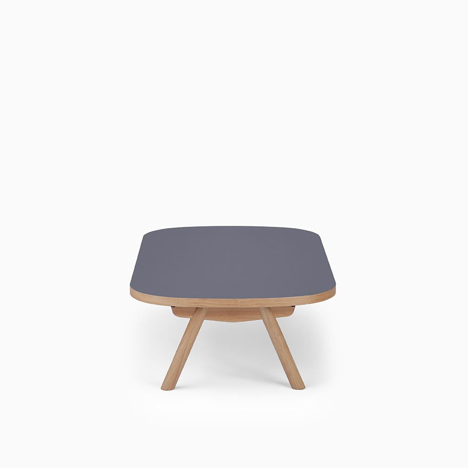KUUM Living Table Oval  W1400 × D800 - メラミンネイビー / クーム リビング テーブル
