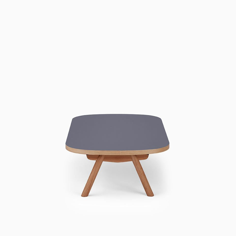 KUUM Living Table Oval  W1400 × D800 - メラミンネイビー / クーム リビング テーブル