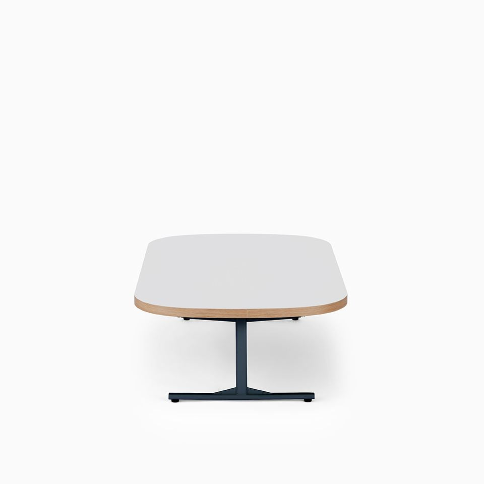 KUUM Living Table Oval  W1400 × D800 - メラミンホワイト / クーム リビング テーブル