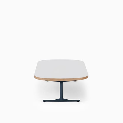 KUUM Living Table Oval  W1400 × D800 - メラミンホワイト / クーム リビング テーブル
