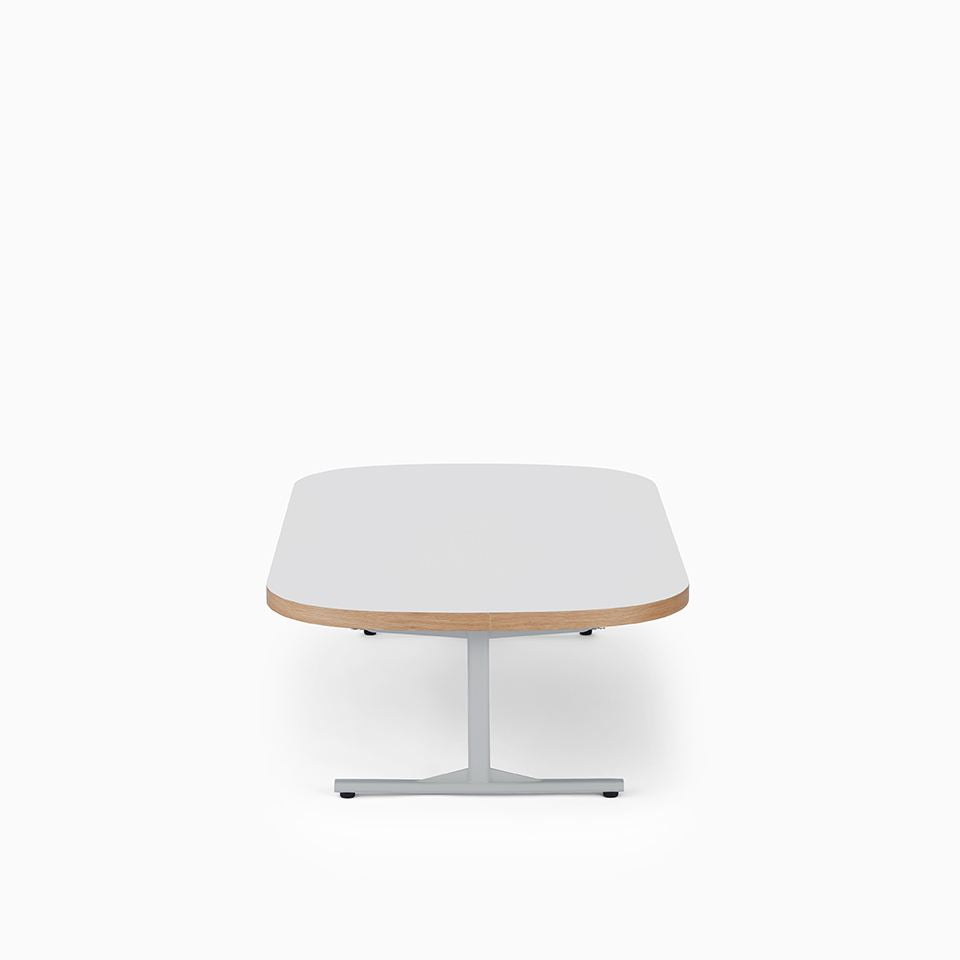 KUUM Living Table Oval  W1400 × D800 - メラミンホワイト / クーム リビング テーブル