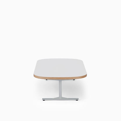 KUUM Living Table Oval  W1400 × D800 - メラミンホワイト / クーム リビング テーブル