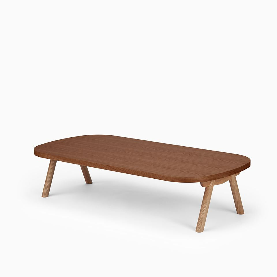 KUUM Living Table Oval  W1600 × D800 - オーク突板ブラウン / クーム リビング テーブル