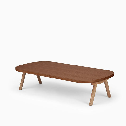 KUUM Living Table Oval  W1600 × D800 - オーク突板ブラウン / クーム リビング テーブル