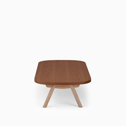 KUUM Living Table Oval  W1600 × D800 - オーク突板ブラウン / クーム リビング テーブル