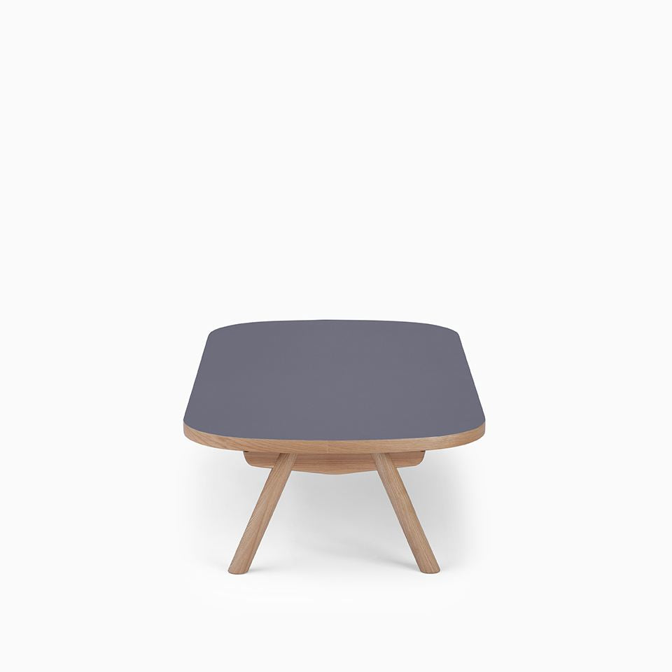 KUUM Living Table Oval  W1600 × D800 - メラミンネイビー / クーム リビング テーブル