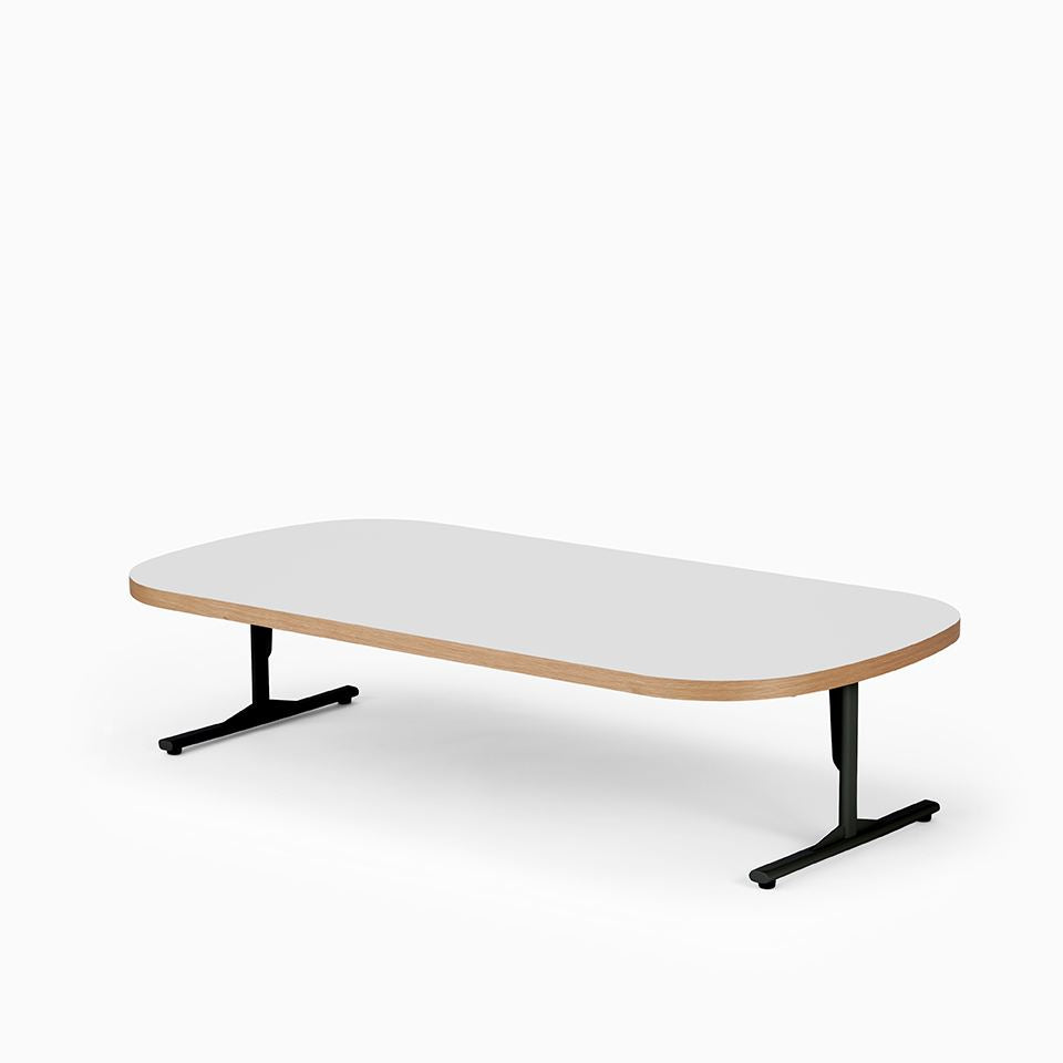 KUUM Living Table Oval  W1600 × D800 - メラミンホワイト / クーム リビング テーブル