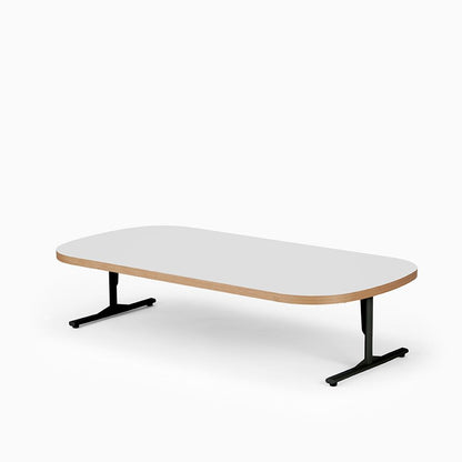 KUUM Living Table Oval  W1600 × D800 - メラミンホワイト / クーム リビング テーブル