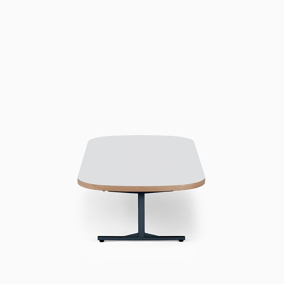 KUUM Living Table Oval  W1600 × D800 - メラミンホワイト / クーム リビング テーブル