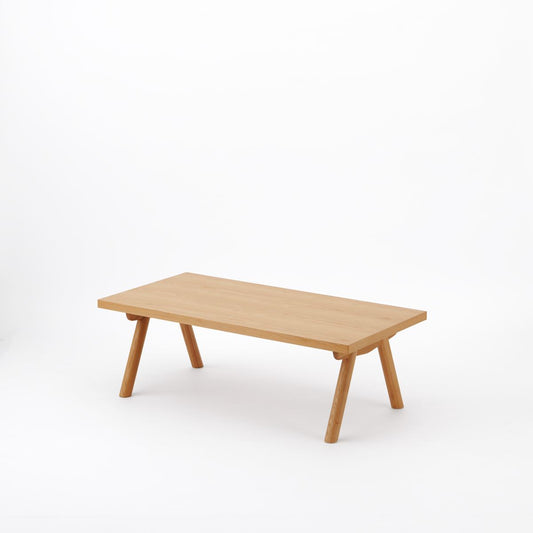 KUUM Living Table W1200 × D600 - アッシュ無垢材ナチュラル / クーム リビング テーブル