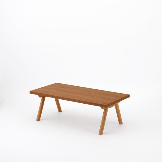 KUUM Living Table W1200 × D600 - アッシュ無垢材ブラウン / クーム リビング テーブル