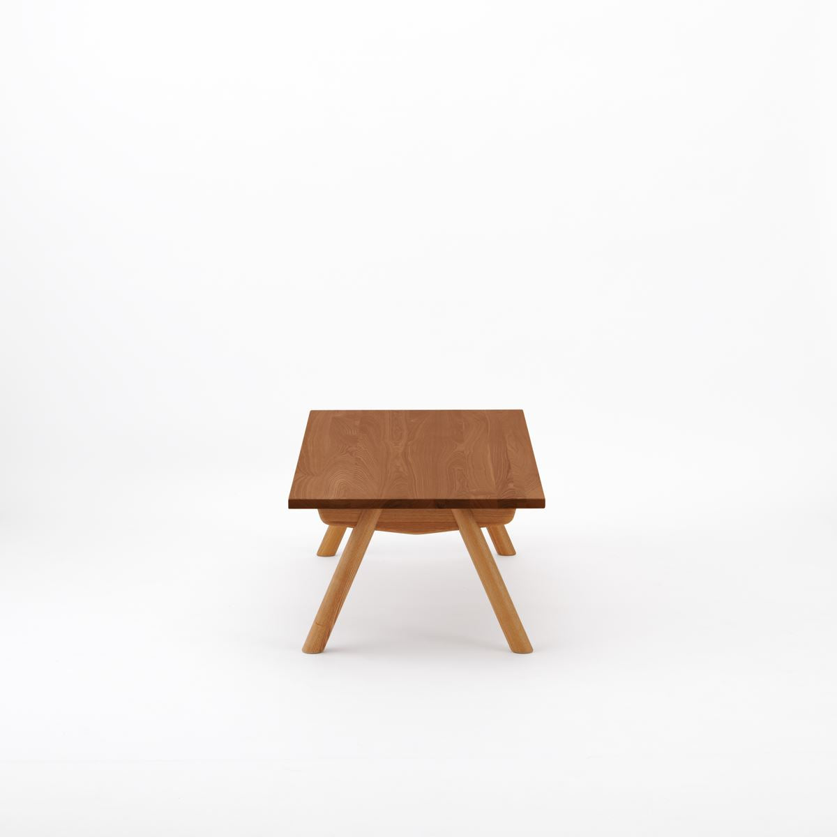 KUUM ローテーブル120x60cm | アッシュ無垢材ブラウン リビングテーブル