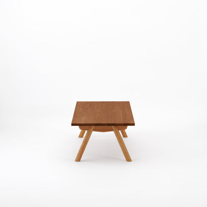 KUUM ローテーブル120x60cm | アッシュ無垢材ブラウン リビングテーブル