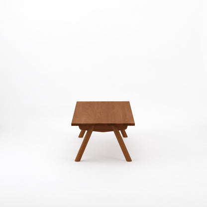 KUUM ローテーブル120x60cm | アッシュ無垢材ブラウン リビングテーブル
