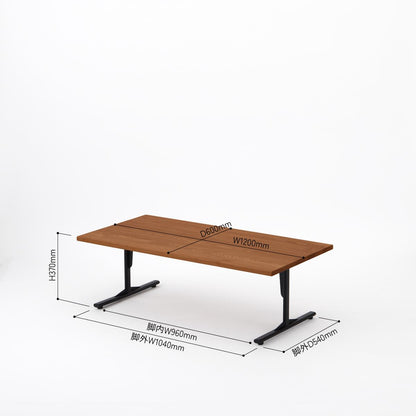 KUUM ローテーブル120x60cm | アッシュ無垢材ブラウン リビングテーブル