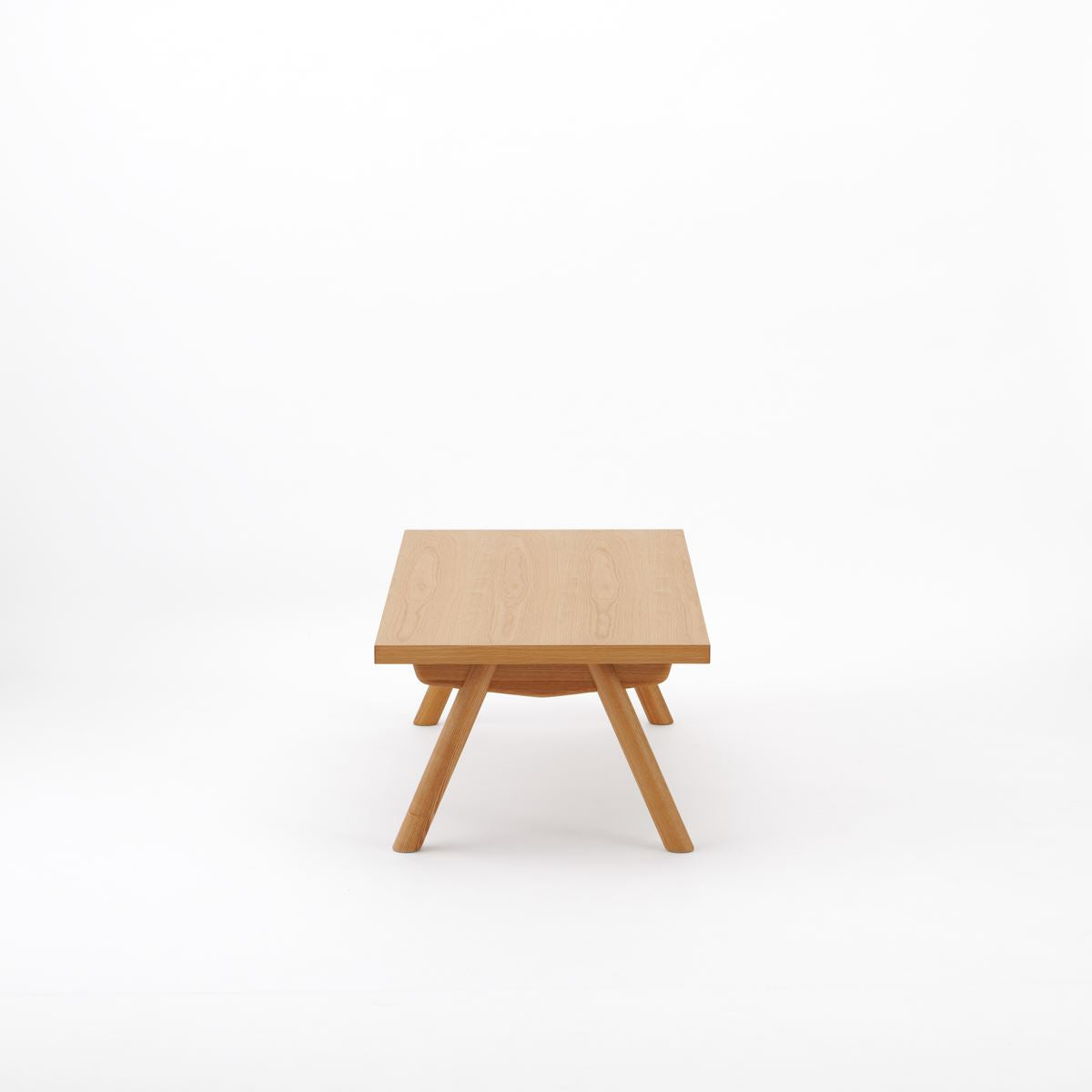 KUUM ローテーブル120x60cm | オーク突板ナチュラル リビングテーブル
