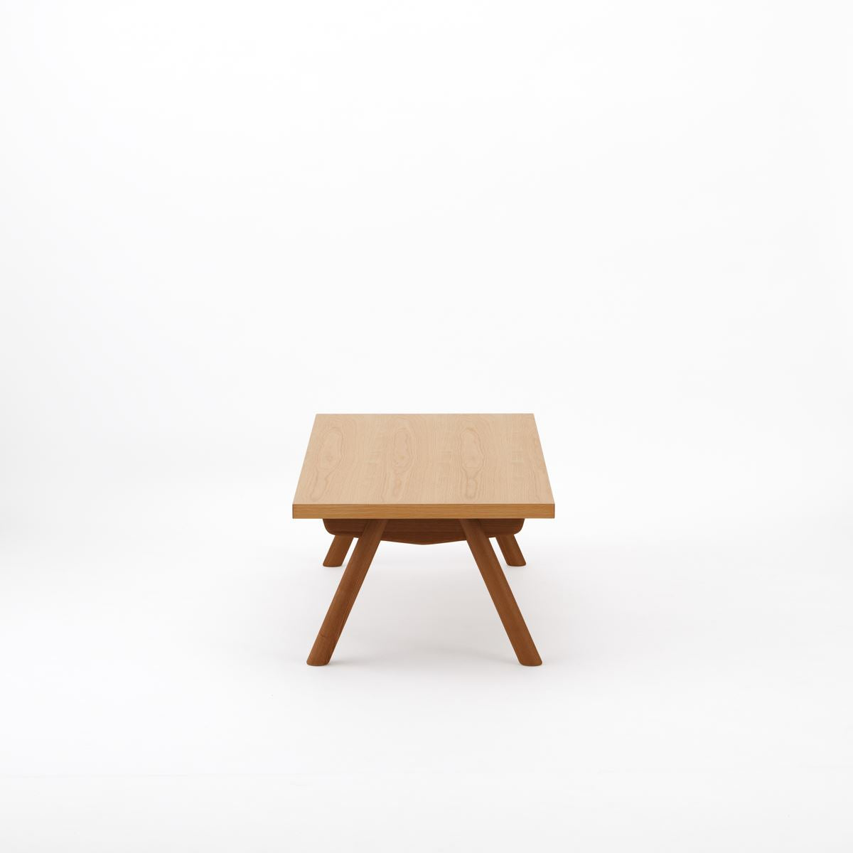 KUUM ローテーブル120x60cm | オーク突板ナチュラル リビングテーブル