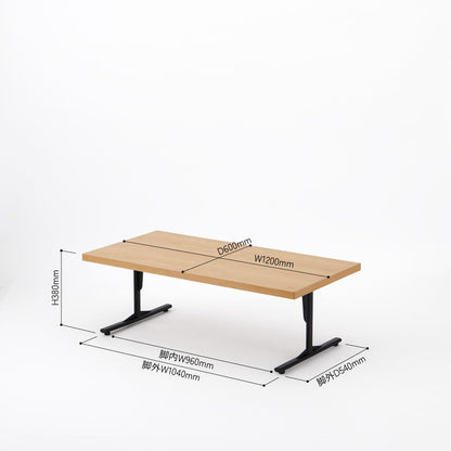 KUUM ローテーブル120x60cm | オーク突板ナチュラル リビングテーブル