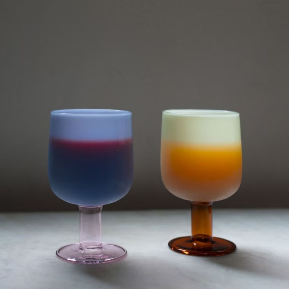 TWO TONE WINE GLASS / ワイングラス