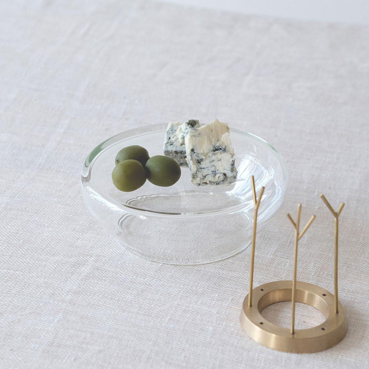 Reusable Glass Compote Plate / リユーズガラス  コンポートプレート