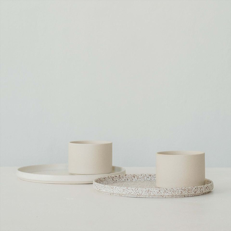 きほんのうつわ　KITTATE Plate / 切立プレート　カップとの使用例