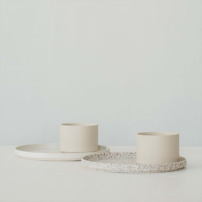 きほんのうつわ　KITTATE Plate / 切立プレート　カップとの使用例