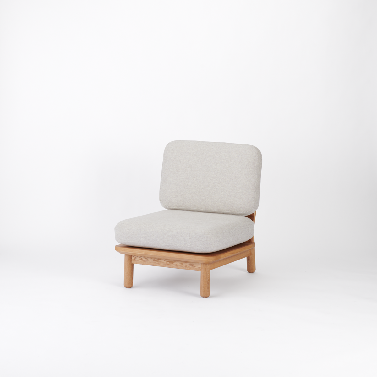 KUUM  Sofa 1 seater - Wooden Frame/Natural