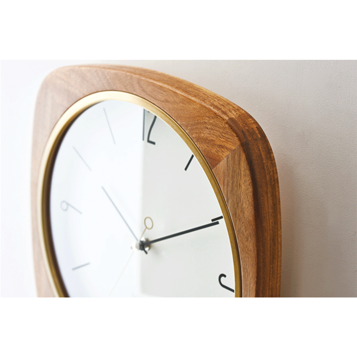 Square Wooden Clock / スクエアウッデンクロック